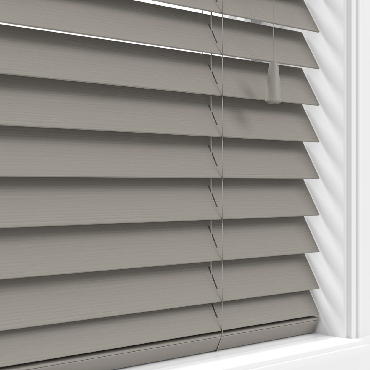 lifetime grain dark grey wood venetian blind 3