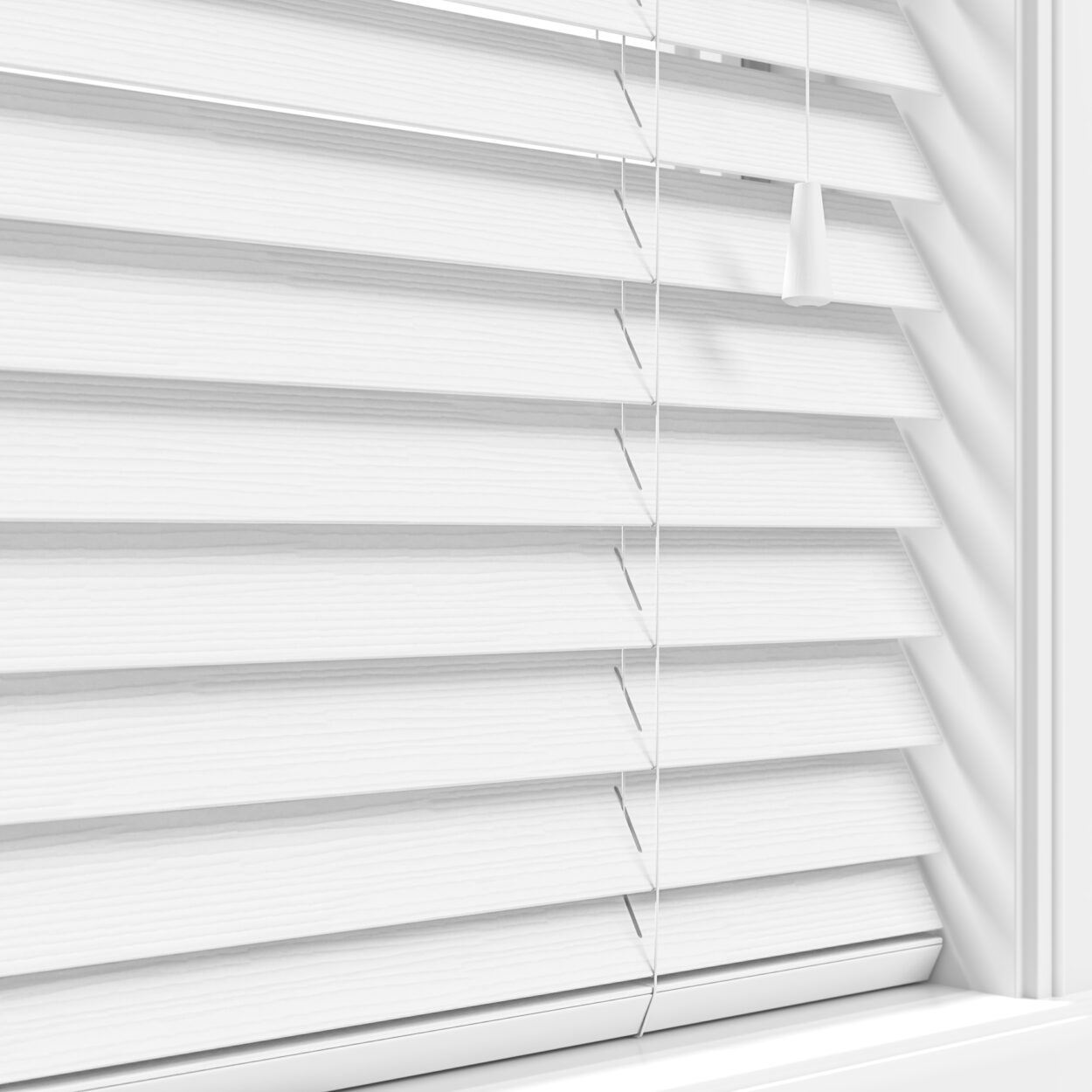 lifetime grain white wooden blind 3