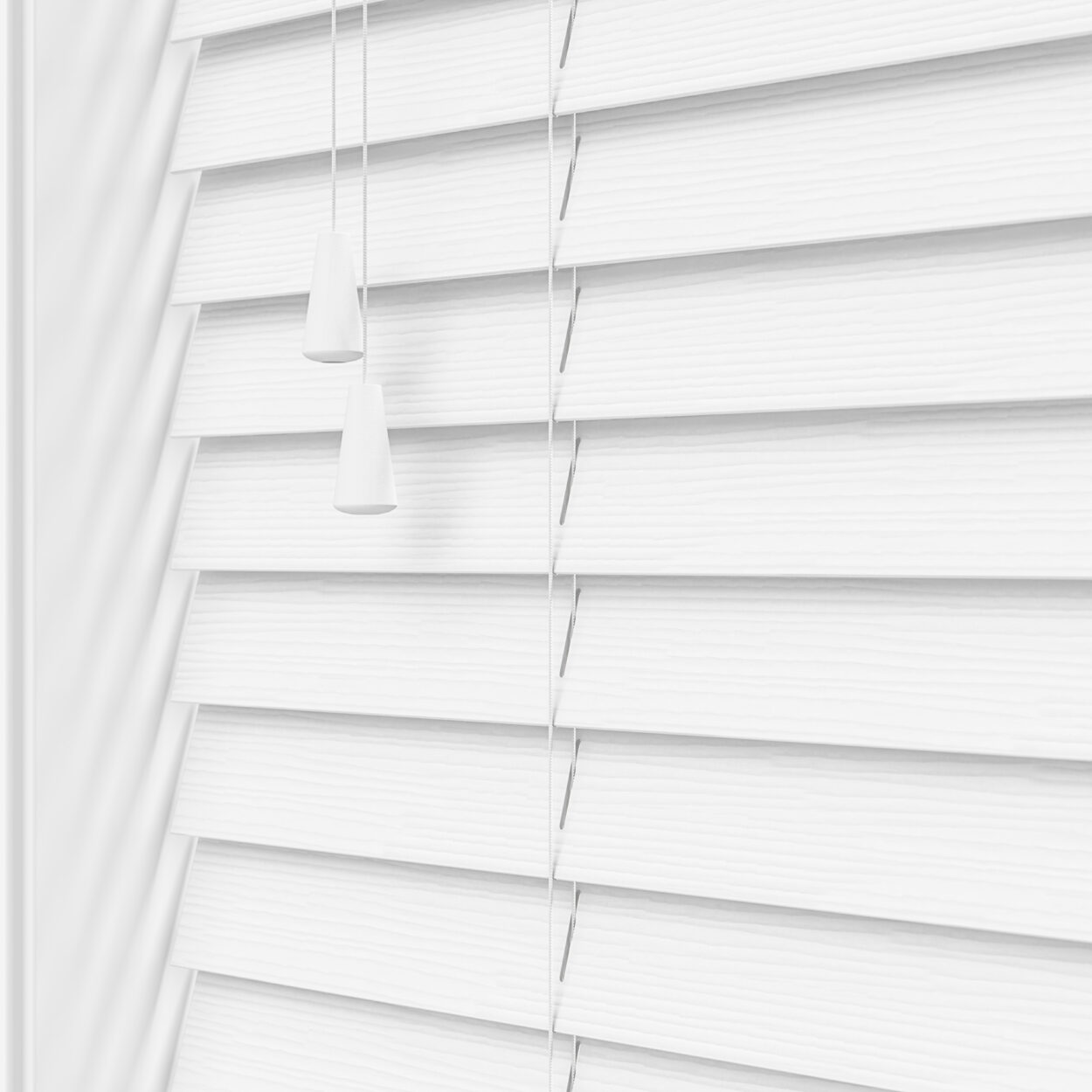 lifetime grain white wooden blind 5