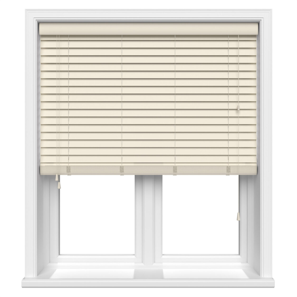 lifetime smooth cream wood venetian blind 1