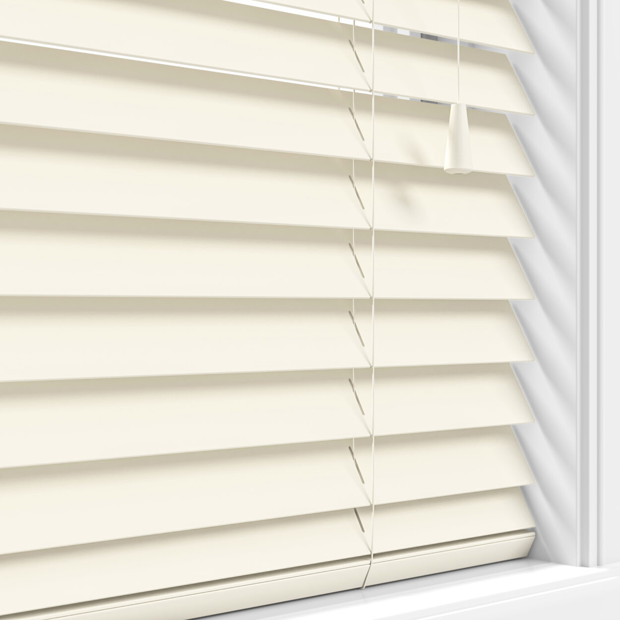 lifetime smooth cream wood venetian blind 3