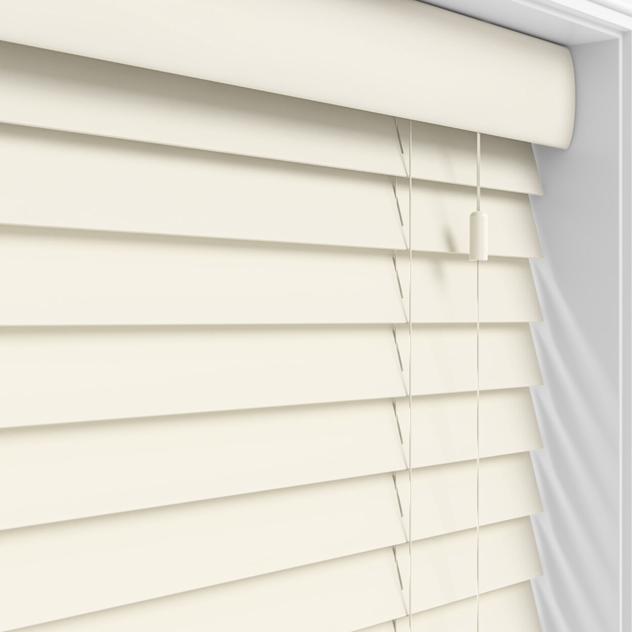 lifetime smooth cream wood venetian blind 4