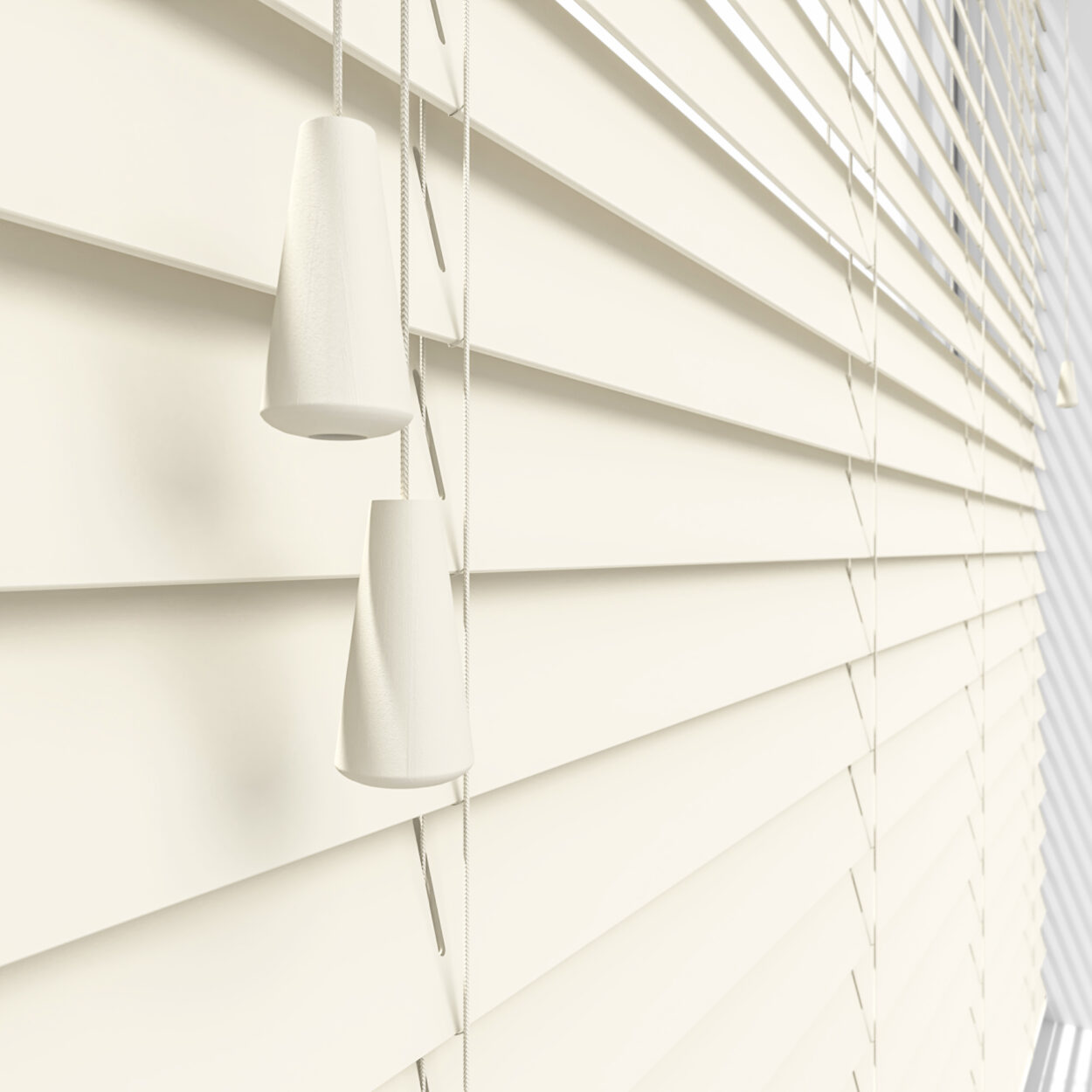 lifetime smooth cream wood venetian blind 6