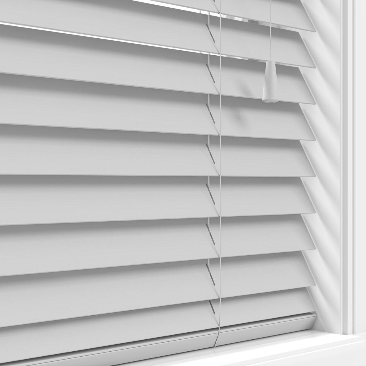 lifetime smooth light grey wood venetian blind 3