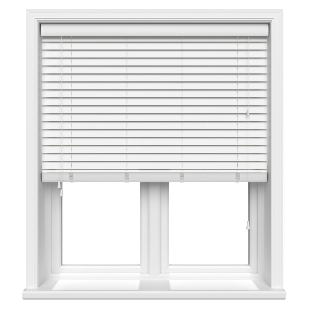 lifetime smooth white wood venetian blind 1